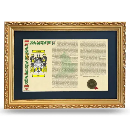 Kly Deluxe Armorial Landscape Framed - Gold