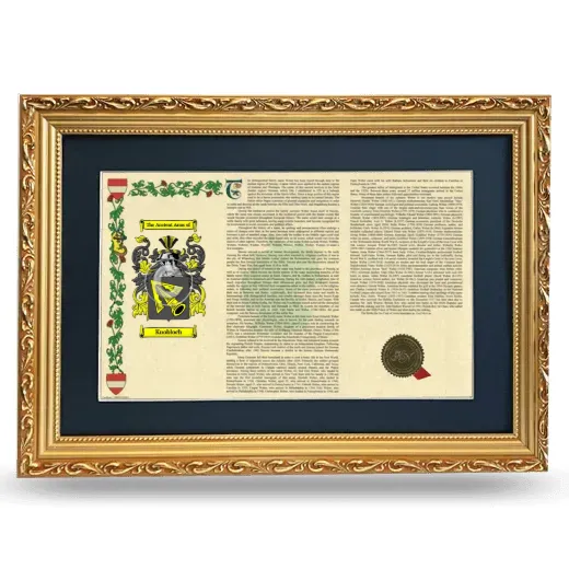 Knobloch Deluxe Armorial Landscape Framed - Gold