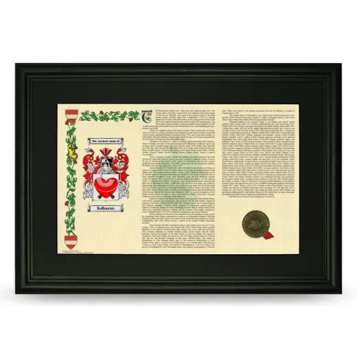Kollmann Deluxe Armorial Landscape Framed- Black