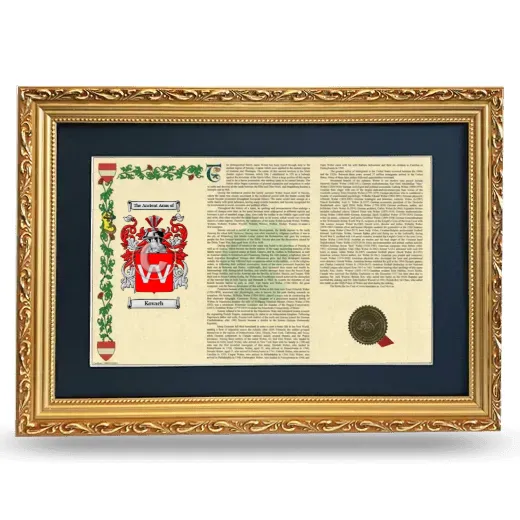 Kovach Deluxe Armorial Landscape Framed - Gold