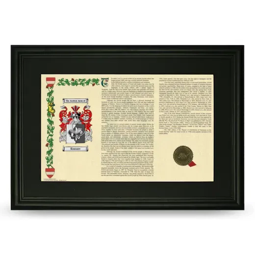 Krauzer Deluxe Armorial Landscape Framed- Black