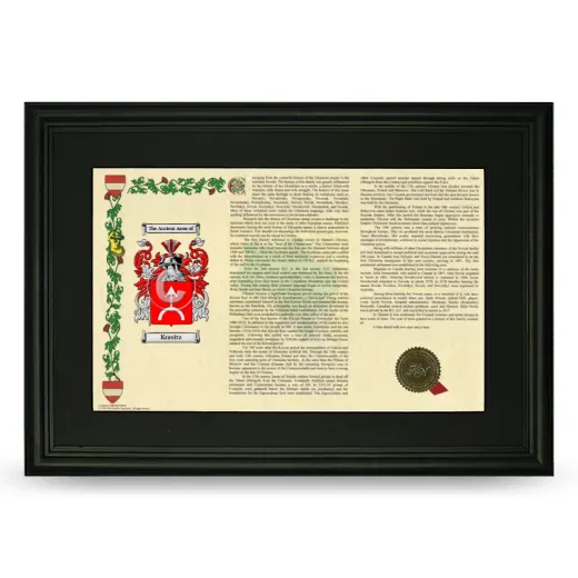Kravitz Deluxe Armorial Landscape Framed- Black
