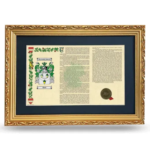 Kunt Deluxe Armorial Landscape Framed - Gold