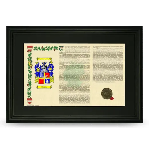 Kuzma Deluxe Armorial Landscape Framed- Black