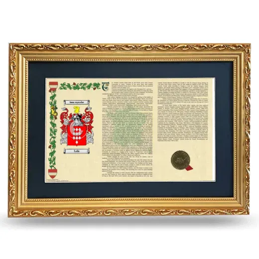 Lala Deluxe Armorial Landscape Framed - Gold