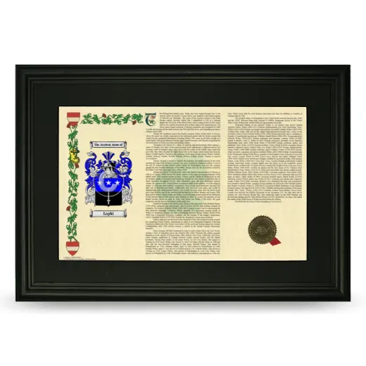 Lapki Deluxe Armorial Landscape Framed- Black