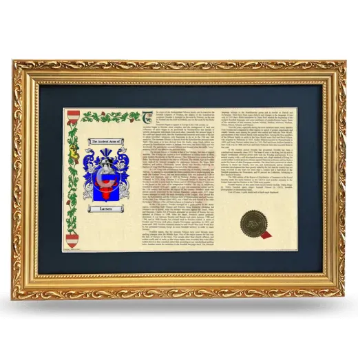 Larsen Deluxe Armorial Landscape Framed - Gold