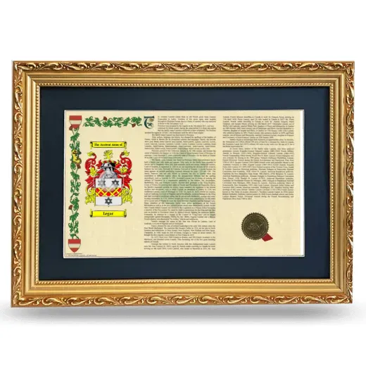 Legar Deluxe Armorial Landscape Framed - Gold