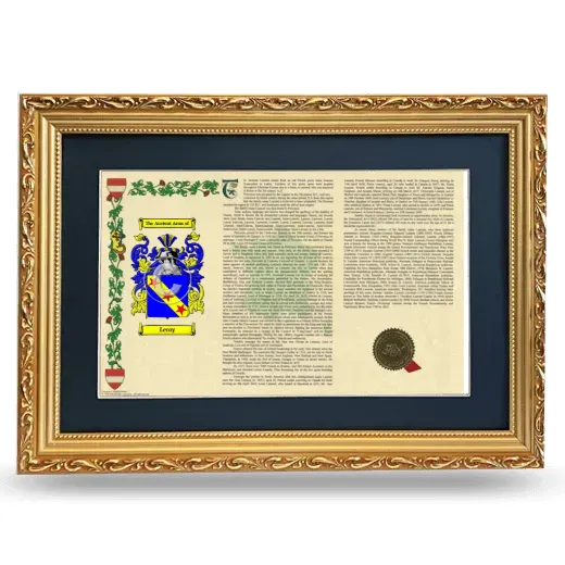 Leroy Deluxe Armorial Landscape Framed - Gold
