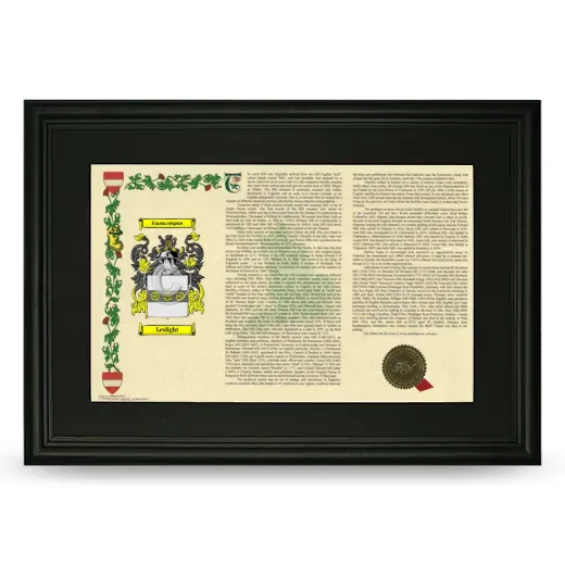 Leslight Deluxe Armorial Landscape Framed- Black