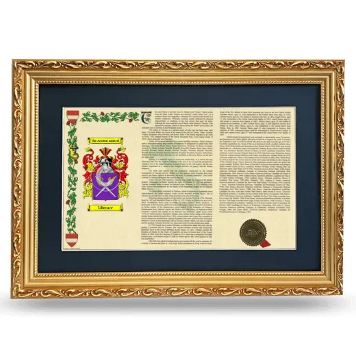 Liberace Deluxe Armorial Landscape Framed - Gold