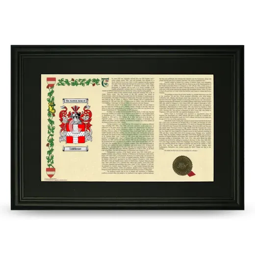 Liddicoat Deluxe Armorial Landscape Framed- Black