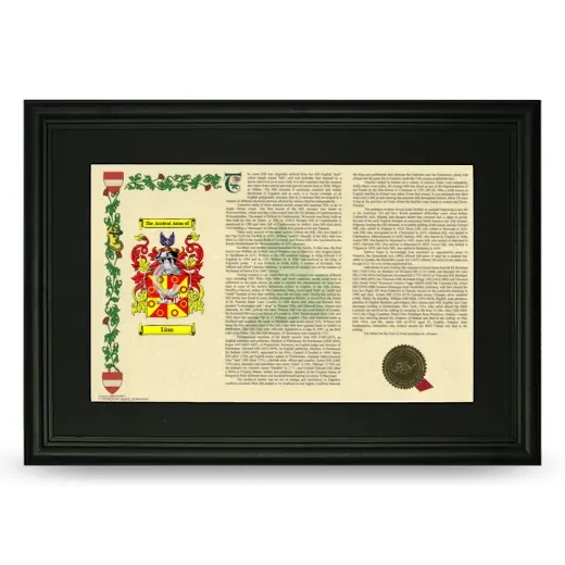 Linn Deluxe Armorial Landscape Framed- Black
