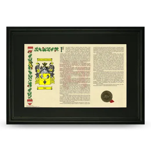 Lint Deluxe Armorial Landscape Framed- Black