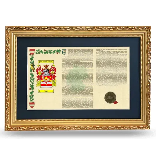 Lipe Deluxe Armorial Landscape Framed - Gold