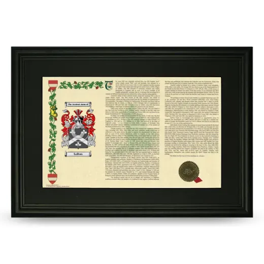 Lofton Deluxe Armorial Landscape Framed- Black