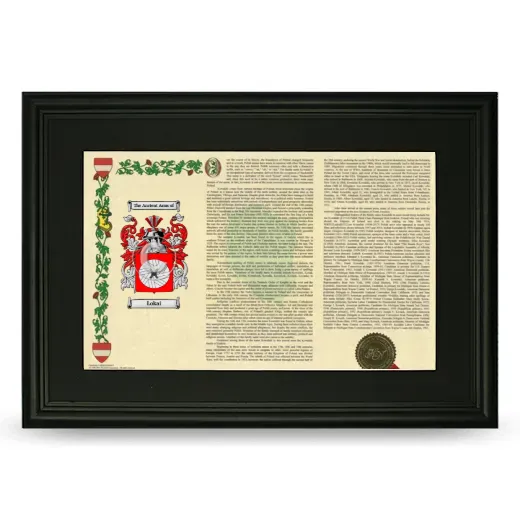 Lokai Deluxe Armorial Landscape Framed- Black