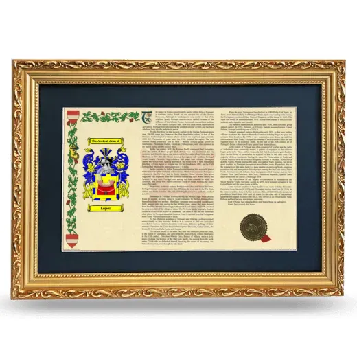 Loper Deluxe Armorial Landscape Framed - Gold