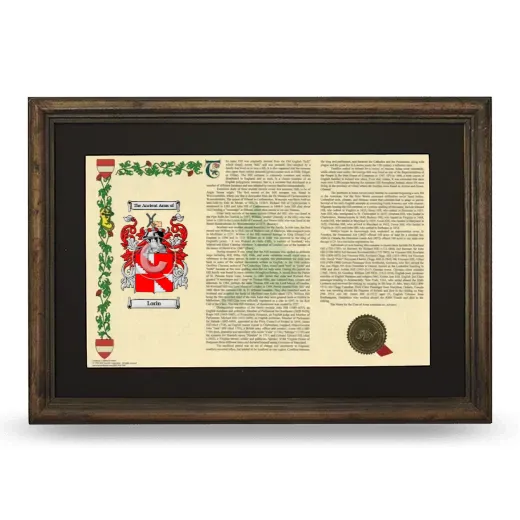 Lorin Deluxe Armorial Landscape Framed - Brown