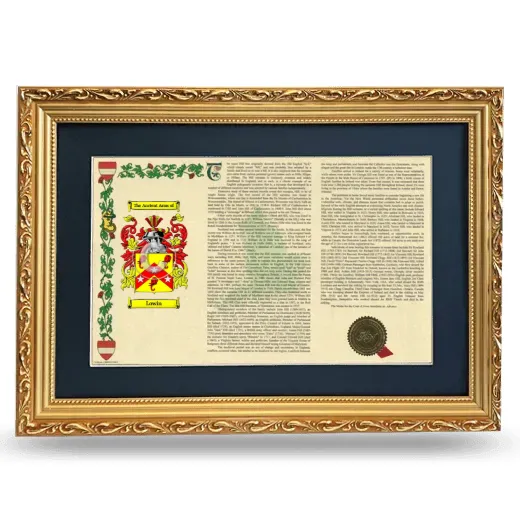 Lowin Deluxe Armorial Landscape Framed - Gold