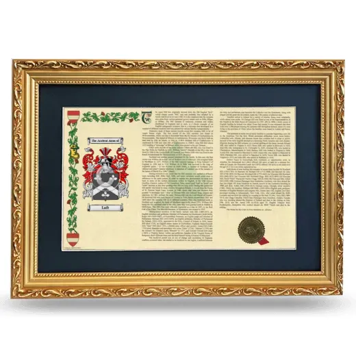 Luft Deluxe Armorial Landscape Framed - Gold