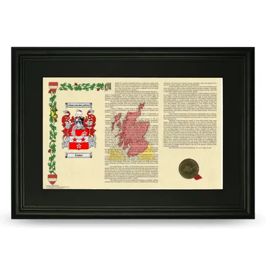 Lume Deluxe Armorial Landscape Framed- Black