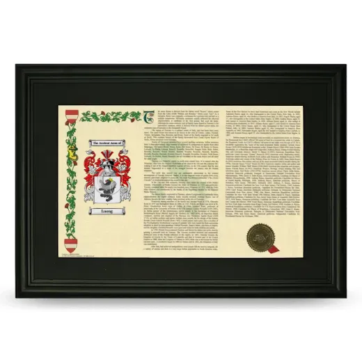 Luong Deluxe Armorial Landscape Framed- Black