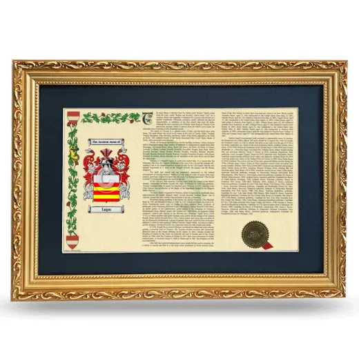 Lupu Deluxe Armorial Landscape Framed - Gold