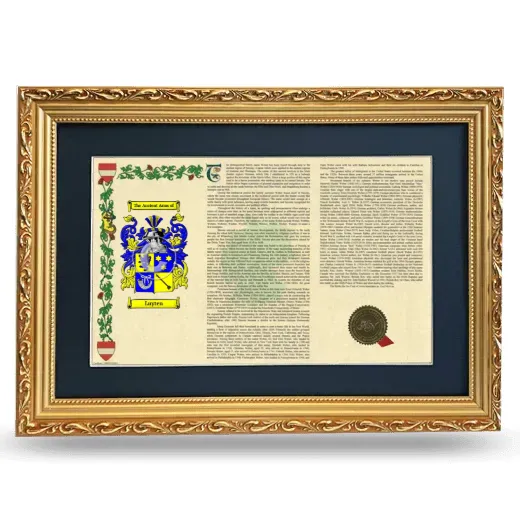 Luyten Deluxe Armorial Landscape Framed - Gold