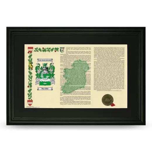 MacAbbe Deluxe Armorial Landscape Framed- Black