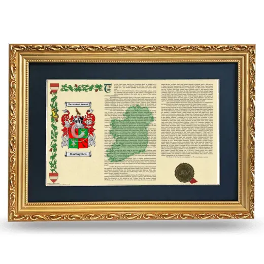 MacNaghten Deluxe Armorial Landscape Framed - Gold