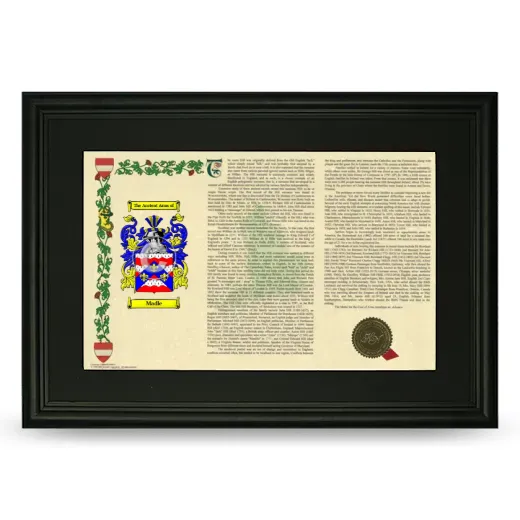Madle Deluxe Armorial Landscape Framed- Black
