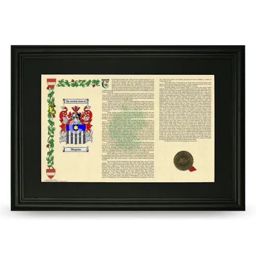 Magnus Deluxe Armorial Landscape Framed- Black