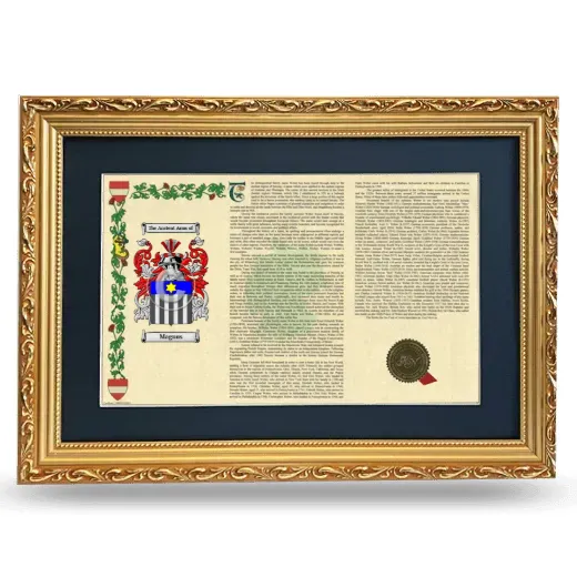 Magnus Deluxe Armorial Landscape Framed - Gold