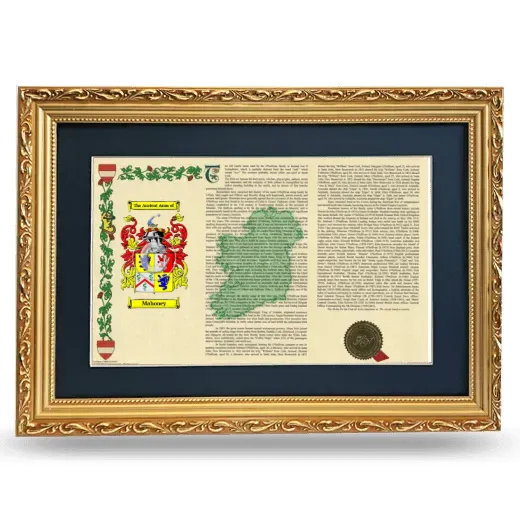 Mahoney Deluxe Armorial Landscape Framed - Gold