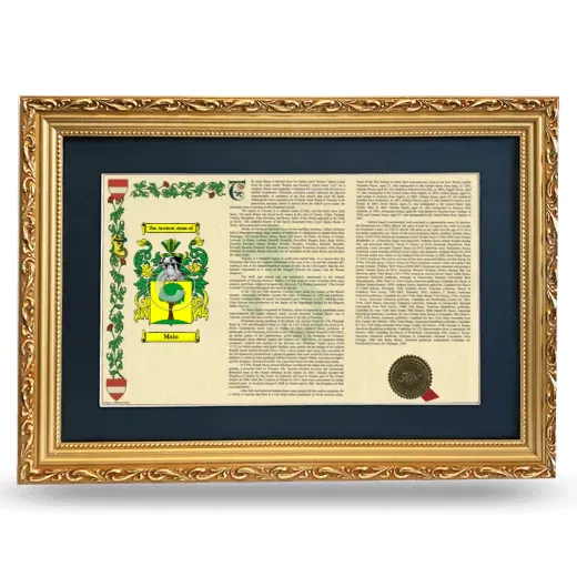 Maio Deluxe Armorial Landscape Framed - Gold