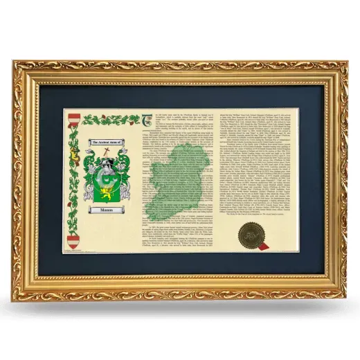 Manus Deluxe Armorial Landscape Framed - Gold