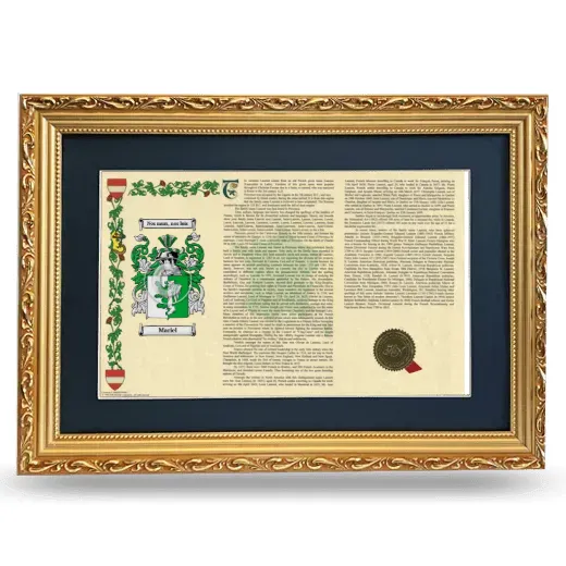 Mariel Deluxe Armorial Landscape Framed - Gold