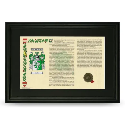 Mariot Deluxe Armorial Landscape Framed- Black