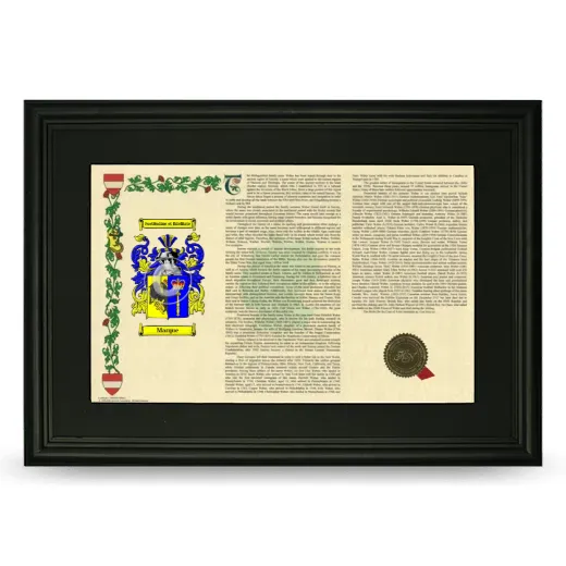 Marque Deluxe Armorial Landscape Framed- Black