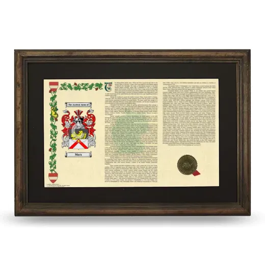 Marx Deluxe Armorial Landscape Framed - Brown