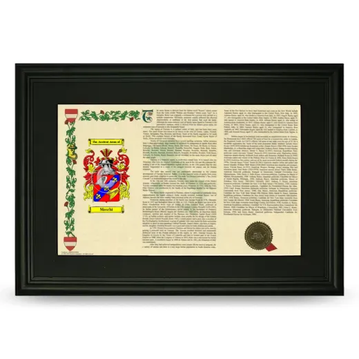 Maschi Deluxe Armorial Landscape Framed- Black