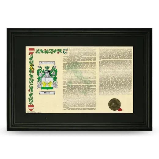 Massar Deluxe Armorial Landscape Framed- Black