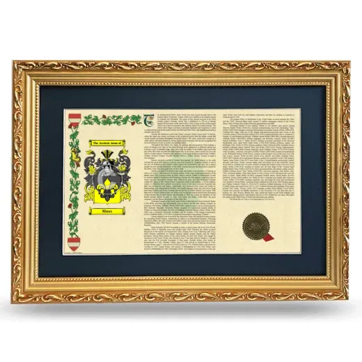 Maus Deluxe Armorial Landscape Framed - Gold