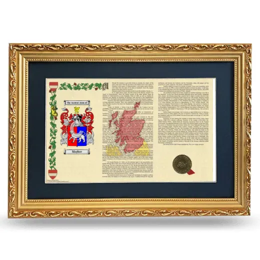 Maybee Deluxe Armorial Landscape Framed - Gold