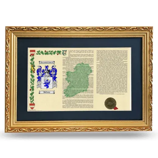 McCrary Deluxe Armorial Landscape Framed - Gold