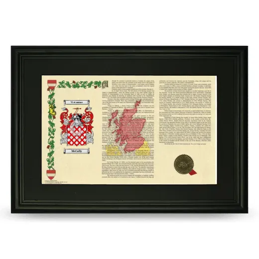 McCully Deluxe Armorial Landscape Framed- Black