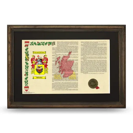 McSorley Deluxe Armorial Landscape Framed - Brown