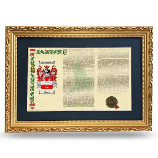 Meeres Deluxe Armorial Landscape Framed - Gold