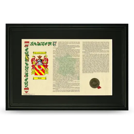 Merit Deluxe Armorial Landscape Framed- Black